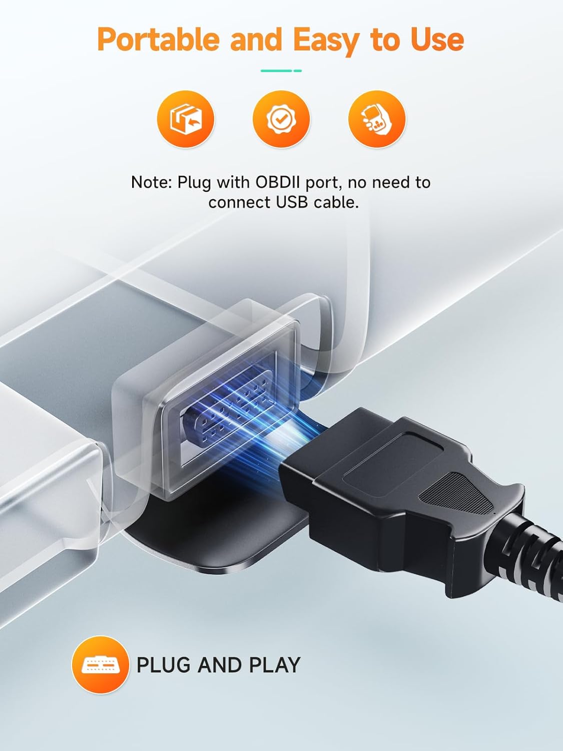 ANCEL AD410 Enhanced OBD2 Scanner with DTC Lookup (1996+ Vehicles) view 5