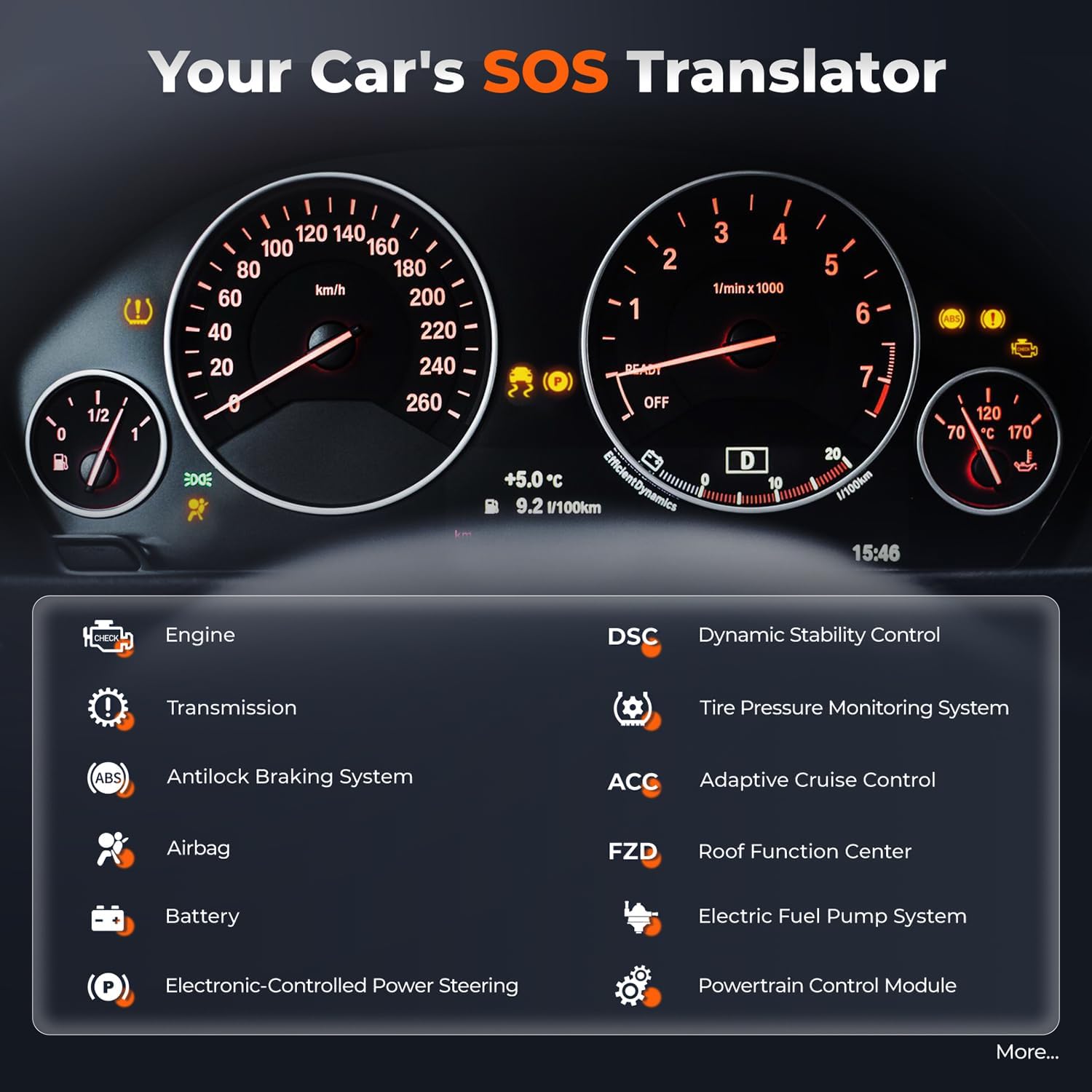 AUTOPHIX 5900 BMW Scanner (Full Systems + Battery Registration + CBS/EPB/Oil/Throttle) view 2
