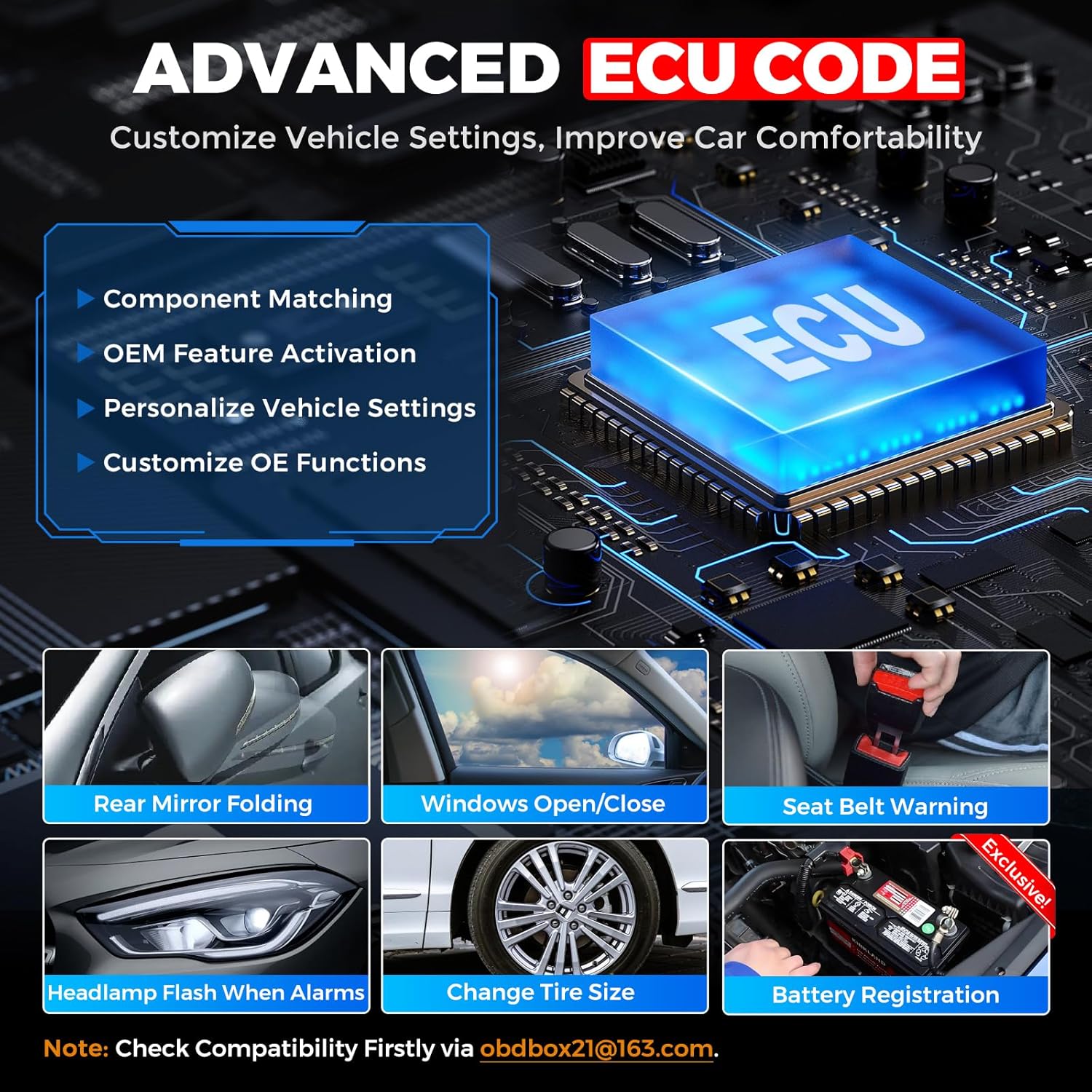 LAUNCH Creader Elite V2.0 for BMW (Full Systems + Bi-Directional + ECU Coding + All Resets) view 5
